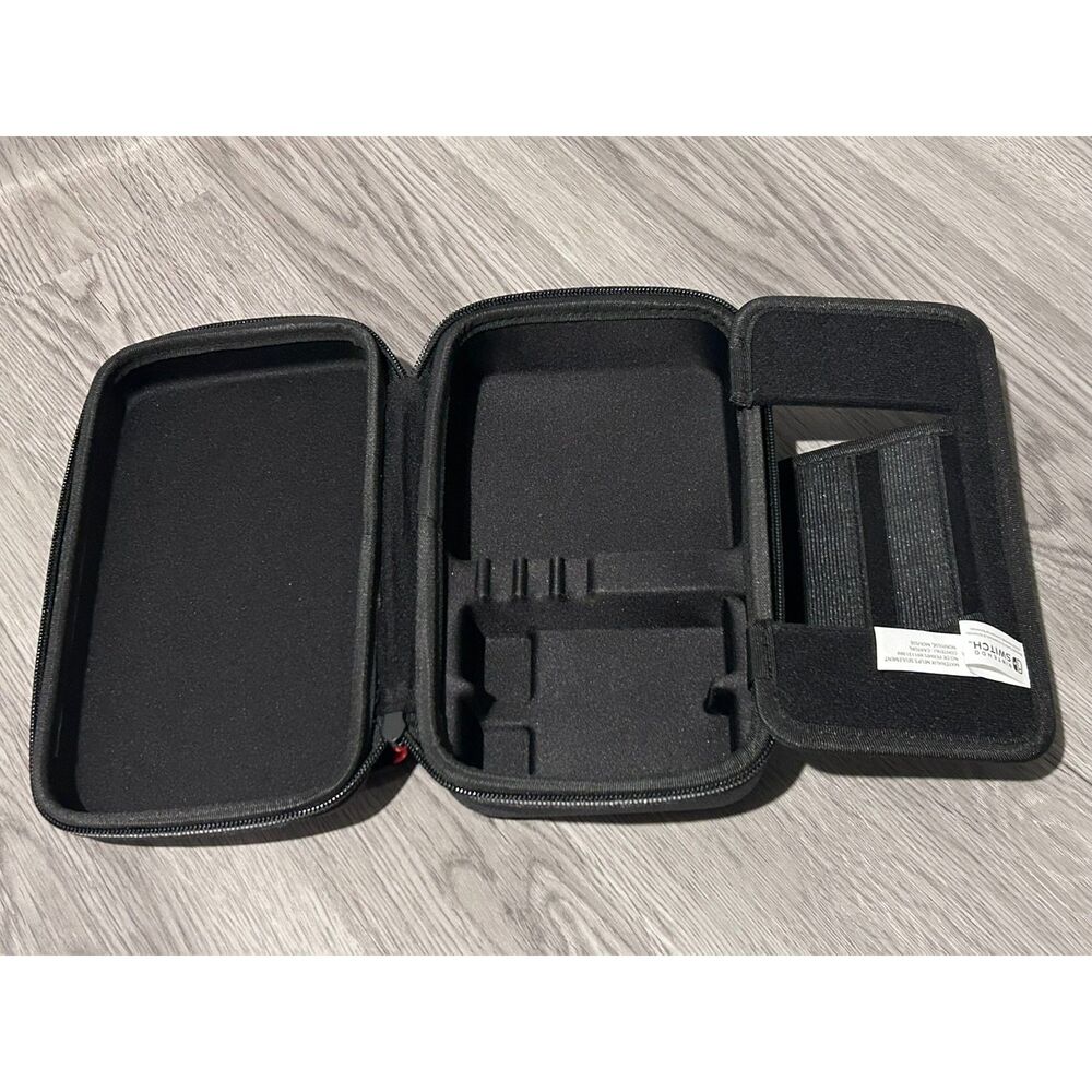 Official Nintendo Switch Deluxe Travel Carry Case Storage Organizer Gray - Picture 6 of 10